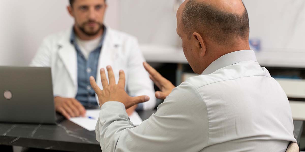 Paciente conversando com médico - site Dr. Luiz Gustavo Oliveira, cirurgião geral e gastrocirurgião